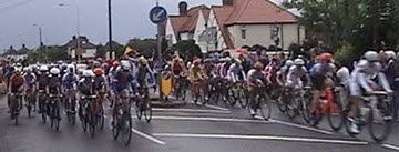 All the Olympic Womans cycle race entry at Molsey